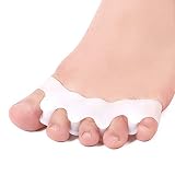 Toe Spacers, Toe Stretchers Gel Toe Separator 5 Holes High Elastic for Men and Women Hammer Overlapp