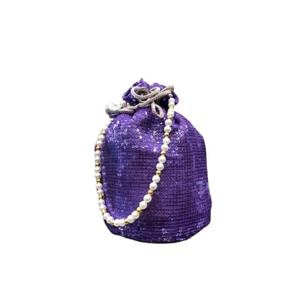 OO LA LA purple potli bag for ladies |traditional indian wristlet | women handbags | ethnic zari fashion Potli bag | wedding potli bag