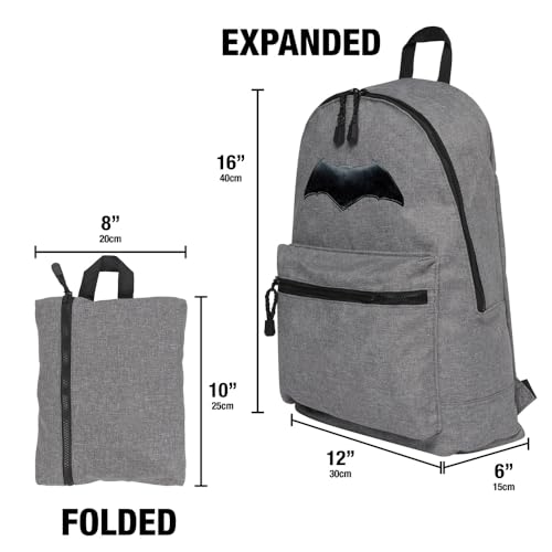 Justice League Movie Batman Logo Lightweight Backpack for Work School Daily Use Packable for Travel4