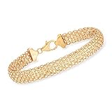 Ross-Simons Italian 14kt Yellow Gold Bismark-Link Bracelet. 7.5 inches