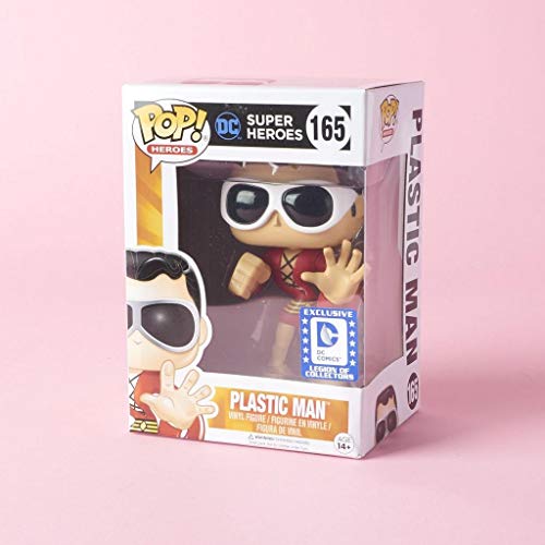 Super Heroes Funko Pop! DC Legion of Collectors - Plastic Man #165 Vinyl Figure Bundled with Free Pop Box Protector Case