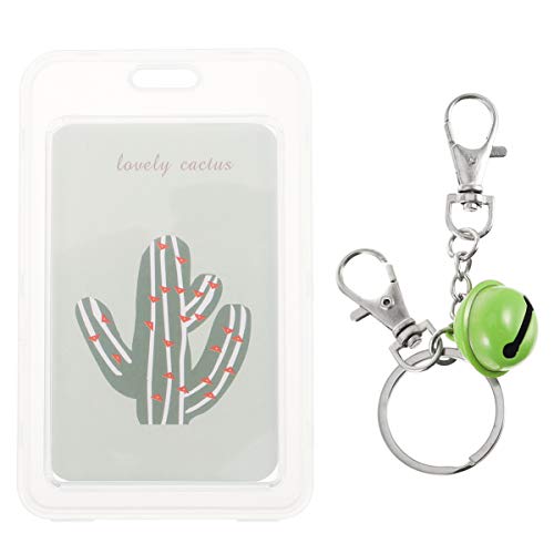 NUOBESTY 10 Pcs Porta-Cartão Transparente para Crachá de Identificação Empresarial Capa para Cartão