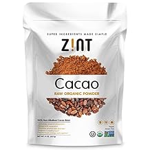 Zint Organic Cacao Powder 8 oz Paleo-Certified, Organic, Non GMO, Anti Aging Antioxidant Superfood, Gluten Free Cocoa Cacao Beans, Pure Delicious Chocolate Essence