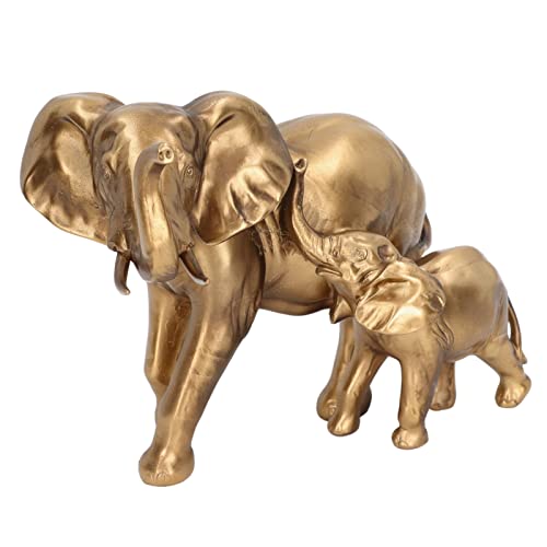 Statue d'éléphant, large utilisation de la figurine d'éléphant en résine fine pour le bureau, la chambre à coucher, le salon Cover