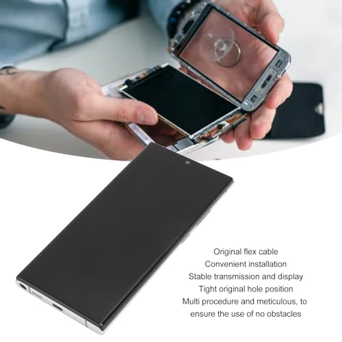 Sxhlseller for Galaxy Note 20 Ultra SM N986B SM N986U SM N986W N985F N985F DS 4G 5G 6.9 Inch Touchscreen Digitizer Assembly, Phone Fully Assembled Screen Replacement Kit (Silver)