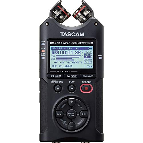 Amazon.com: TASCAM DR-40X 4-Track Portable Handheld Field  
