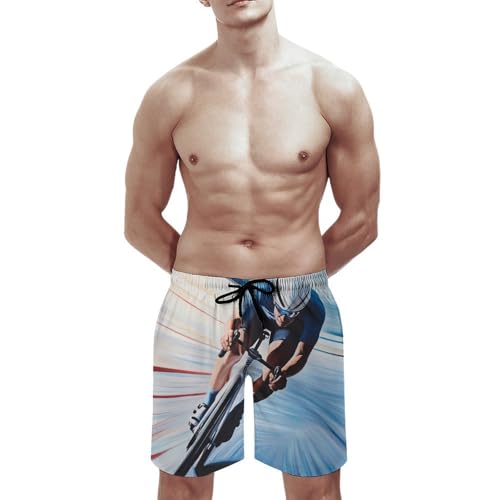 Racing Riding Men's Swim Trunks Quick Dry Board Shorts Hawaiian Beach Shorts With Pocket3