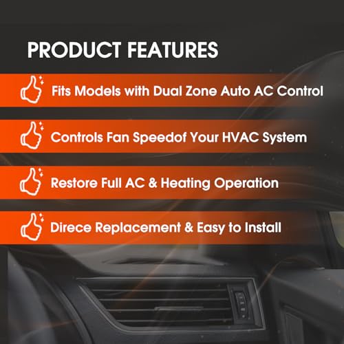 Image of AC Blower Motor Resistor Blower Control Module Compatible with 2003-2007 Chevrolet Silverado Avalanche Suburban Tahoe, GMC Sierra Envoy Yukon, Replace 15-80567 89018778 4P1516