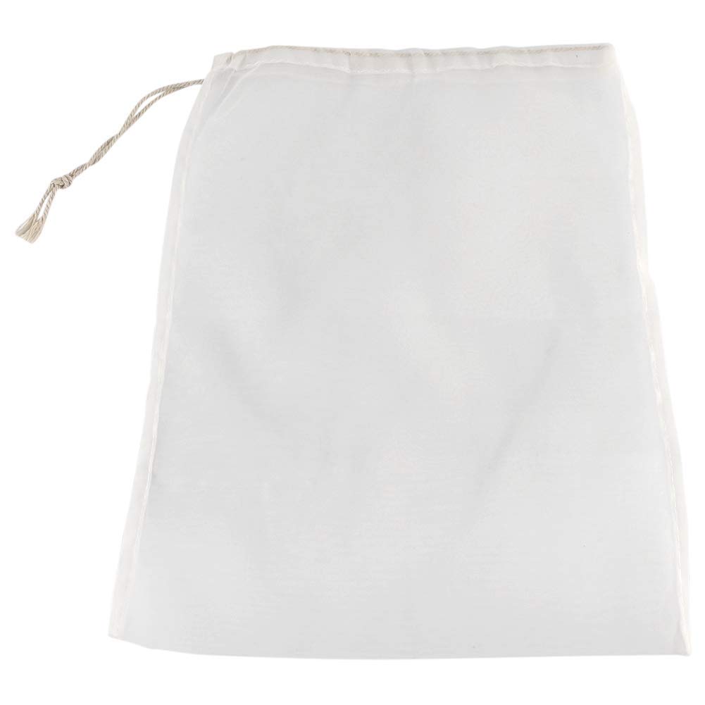 Wifehelper [Image-Dependent] 100 Mesh Food Grade Wine Filter Bag Reusable Home Brew Beer Making Extra Fine Extraction Sack Best For Straining Food Nut Milk Brewing Needs(28X45cm)
