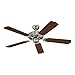 Sea Gull Lighting 15030-962 Quality Max 52-Inch, Five-Blade Ceiling Fan, Mahogany Dark / Oak Blade Finish