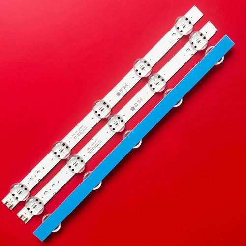 Tiras LED de repuesto de 6 V con base de aluminio para reparar televisores de 43" 6