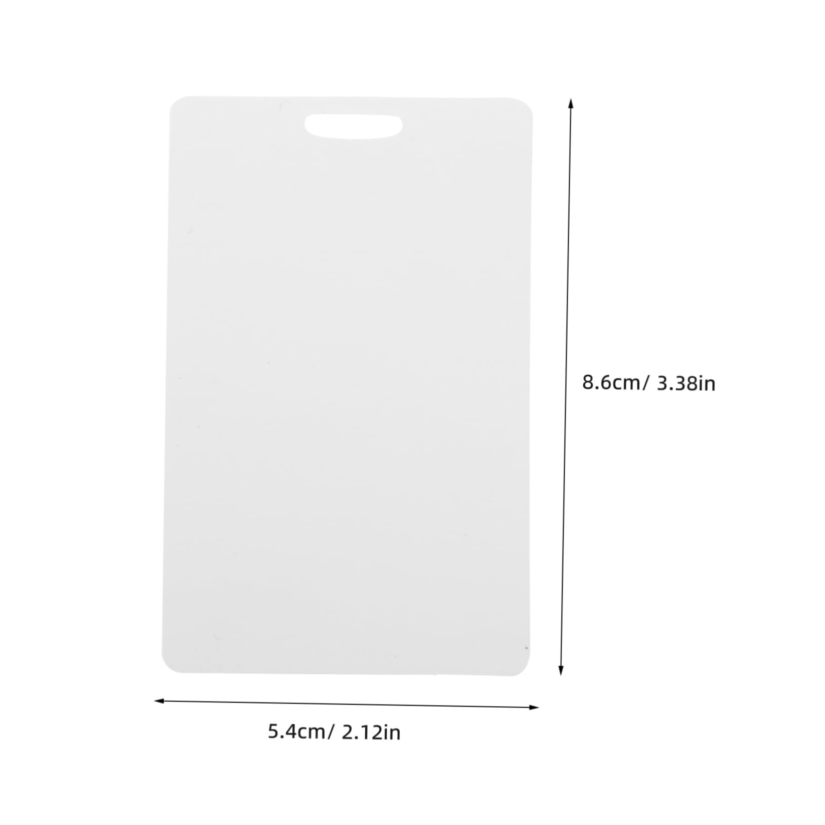 jojofuny 100pcs Blank Name Cards Printable DIY Plastic Tags for Present Packing Luggage Labels Craft Projects Ink Leak