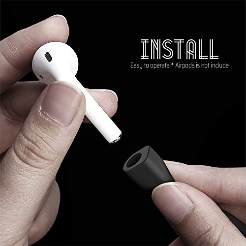 Image of Ultra Strong Magnetic Airpod Pro Strap Anti-Lost Cord Sports Lanyard Compatible with Airpods 3rd 2nd Generation Pro 3 2 1 (3 Black)