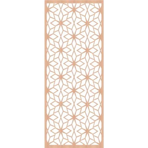 Image of Lake Decorative Pierced Fretwork Wood Wall Panels, 19 3 /8 inchW x 49 3 /8 inchH x 3 /8 inchT, Alder