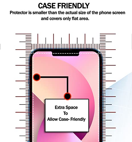 Image of RKINC Tempered Glass for iPhone 13 Pro Max and iPhone 14 Plus (6.7 Inch) Military Grade Gorilla Screen Guard Protector | With Installation Kit | Edge to Edge Coverage | Black