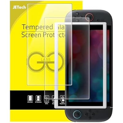 JETech Matte Screen Protector for Nintendo Switch 2 2025, Anti-Glare 9H Tempered Glass Film with Easy Installation Tool, Anti-Fingerprint Smooth Touch, 2-Pack