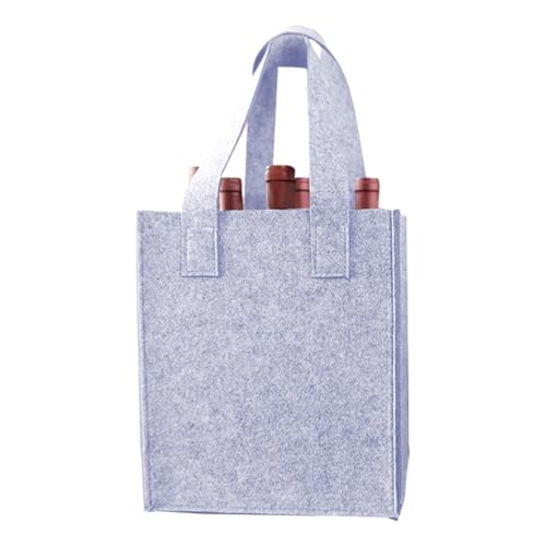 Porte-bouteille En Feutre - Sac De Vins Réutilisables, Fourre-tout De Rangement 6 Bouteilles | Sacs-cadeaux Winee Bottless Felt, Winess Wrap, Winees Carrier Stockages Pour Le Pique-nique, Le