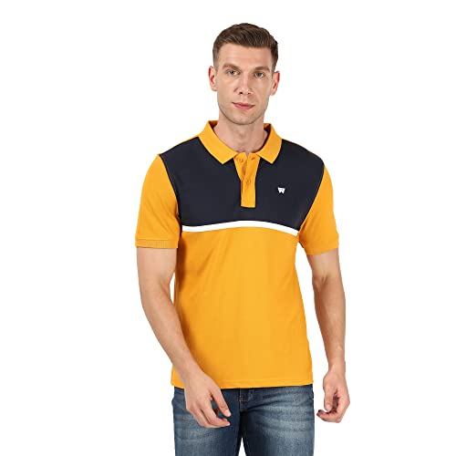 Image of Wrangler Men Multicolor Printed Polo Tshirt