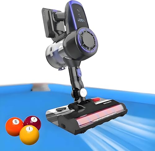 Aspiradora inalámbrica de tela de billar, motor sin escobillas de 240 W, 2200 mAh, limpiador eléctrico de cepillos para mesa de billar para mesa de billar, salas de billar