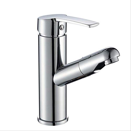 Mitigeur de lavabo noir mat robuste Star of Light avec douchette intégrée haut de gamme