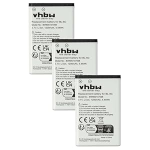 vhbw 3 x Bateria Zamienna Alcatel BL-5C