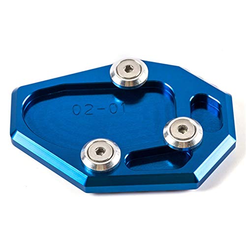 Moto Cadres Raccords Béquille de Moto CNC agrandir la Plaque de Support latéral d'extension agrandir pour Yamaha MT07 FZ07 2014-2015 XJ6 FZ6R 2009-2015 FZ6 04-09 (Couleur : Bleu) Cover