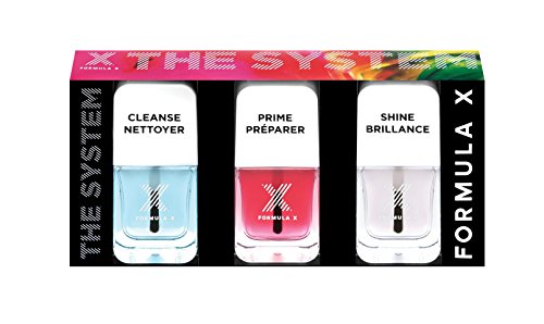 Yqbabey Formula X ‘The System’: 3-step nail care kit (Cleanse, Prime, Shine)