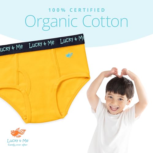 Lucky & Me | Lucas Boys Briefs | Organic Children's Cotton Underwear | Tagless | 6-Pack3