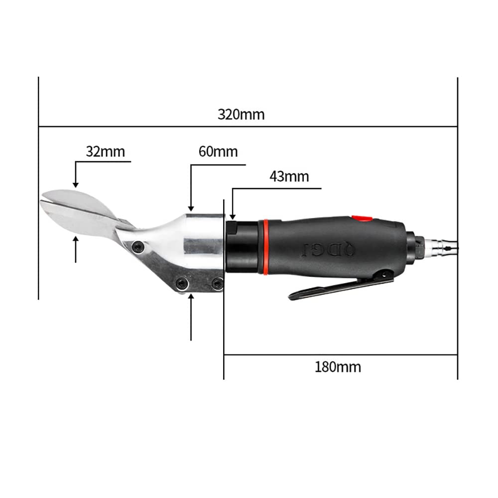 Tijeras Neumáticas Industriales Compartido Pantalla de Hierro Hoja de Aluminio de Cobre de Malla de Diamante Herramienta de Corte 2500 Rpm