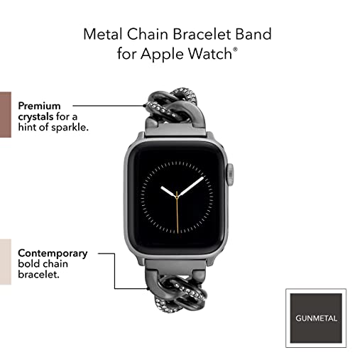 Image of Anne Klein Fashion Chain Bracelet for Apple Watch, Secure, Adjustable, Apple Watch Replacement Band, Fits Most Wrists