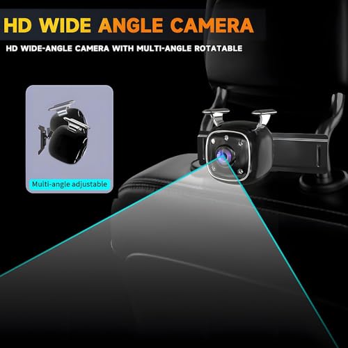 Image of Car Baby Monitor, 4.3 inch HD Night Vision 1080P Baby car Camera, car seat Monitor, Baby car seat Mirror Camera can Observe Baby's Every Move, Easy to Install Plug and Play