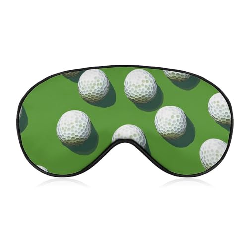 Golf Game Sleep Mask Eye Shade Cover Adjustable Strap for Travel Lunch Break Women Men