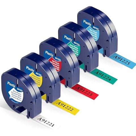 Wonfoucs Dymo Label Tape Replacement 12mm Cover