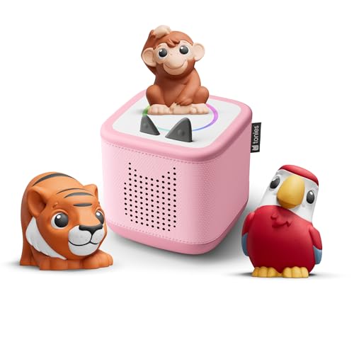 tonies Toniebox 2 Bundle Incl. My First Dschungel Set, Pink, Audioplayer für Hörbücher, Lieder, Einschlafen und Tonieplay für Kinder