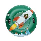 AIMMIE Snow Tube Schneeschlitten, Winter Snow Tubes zum Rodeln Heavy Duty, Aufblasbare Schlitten für Kinder und Erwachsene, Verdickender Rodelschlauch zum Skifahren Outdoor-Aktivitäten, 43 Zoll