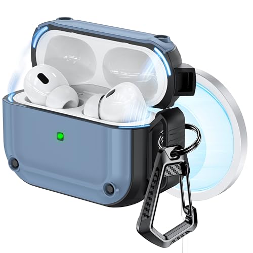 Compatibile con AirPods Pro 2 Custodia con Kit di Pulizia Potente Protezione dalle Cadute Coperchio Magnetico con AirPod Pro