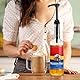 ZYEKIU 6 Stück Dosierpumpe, Sirup Spender Sirup Pumpspender Wiederverwendbarer, Dosierpumpe Pumpspender Syrup Pump für 500ml/1000ml Flaschen, Sirup Pumpspender mit Langen Schläuchen (Schwarz)