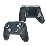  SHADOW BOOLT Kit de poignées de manette pour Nintendo Switch 2 Pro – Antidérapantes, multi-textures, absorbant la transpiration (noir et gris)