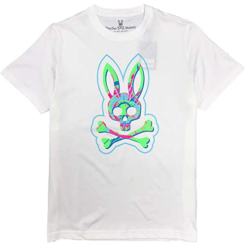 T-shirt Psycho Bunny Men Alsop Graphic Tee blanc coton mode homme