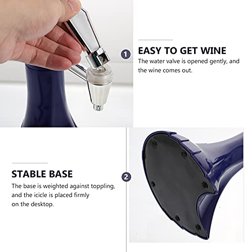 BESTonZON Blauw 1. 5L Bier Toren Fles Dispenser Drink Dispenser Met Ijs Buis En Led Verlichting Voor Keuken Party Vat… - Image 6