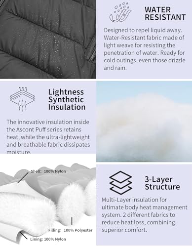 Women's Lightweight Puffer Jacket Quilted Winter Coats with Detachable Hood4