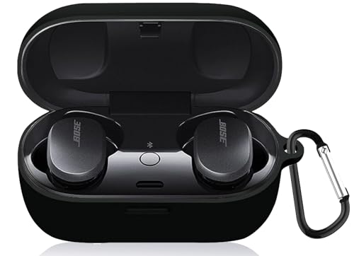 CIOODDW Bose QuietComfort Earbuds ケース 対応 Bose QuietComfort Earbuds 専用保護カバー 全面保護 LED可視 ワイヤレス充電対応 耐衝撃 防水防塵キズ防止 紛失防止 カラビナ付き Bose Qu