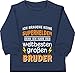 Produktbild Shirtracer Geschwister Bruder und Schwester - Ich Habe den weltbesten großen Bruder - 12/18 Monate - Navy Blau - Weltbester Bruder - BZ31 - Baby Pullover