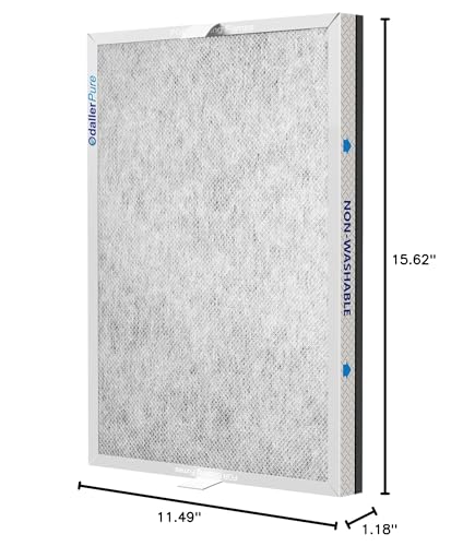 Membrane Solutions MSA3/MSA3S Genuine Smoke Removal Air Purifier Filter Replacement 1 Pack, Upgraded 6-in-1 H13 True HEPA Filter with OdallerPure Technology