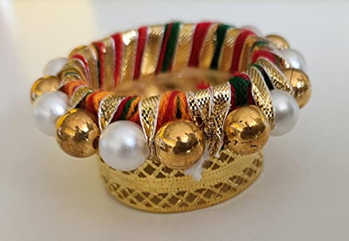 Iram Decorative Diya Tealight Candle Holder/Diwali Diya For Home Decoration Gota Patti Mix Colorful Flower Design Tealight Candle (Big Stone Style) #TOP6