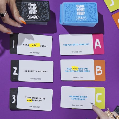 Image of Fork Milk Kidnap Game for Adults Only | an Adult Party Game of Questionable Choices | Ages 17+ | for 3 to 10 Players | Hilarious NSFW Card Games
