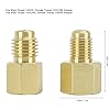 Ausla Refrigerant Pump Adapter HVAC Vacuum Pump Adapter Brass Refrigeration with 1/4SAE and 1/2ACME Threads for Air Conditioning Systems Maintenance Tools #2