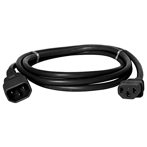 C14 To C13 Power Cord, 15A, 250V, 14/3 Sjt, 6 Foot #TOP2