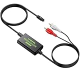 LiNKFOR 192KHz 光デジタル to RCA 変換器 DAC デジタル アナログ 音声変換器 オーディオアンプチップ内蔵 光ケーブル付き RCAケーブル内蔵 HDTV Blu Ray DVD Sky HD XBox 360 TV Boxなどに対応
