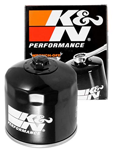 K&N Motorcycle Oil Filter: High Performance Premium Designed to be used with Synthetic or Conventional Oils Wrench Off Nut: Fits Select Honda Kawasaki Vehicles KN-202